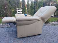 fotel Himolla rozkładany relaksacyjny z funkcją relax TV  pilot skóra