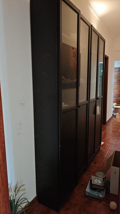 2 Vitrines pretas IKEA Billy
