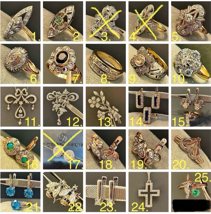 Набор Кольцо Серьги Бриллианты Золото 583,585,750 проба Изумруд Сапфир