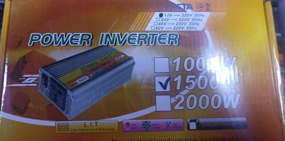 Перетворювач напруги 12 220 1500W