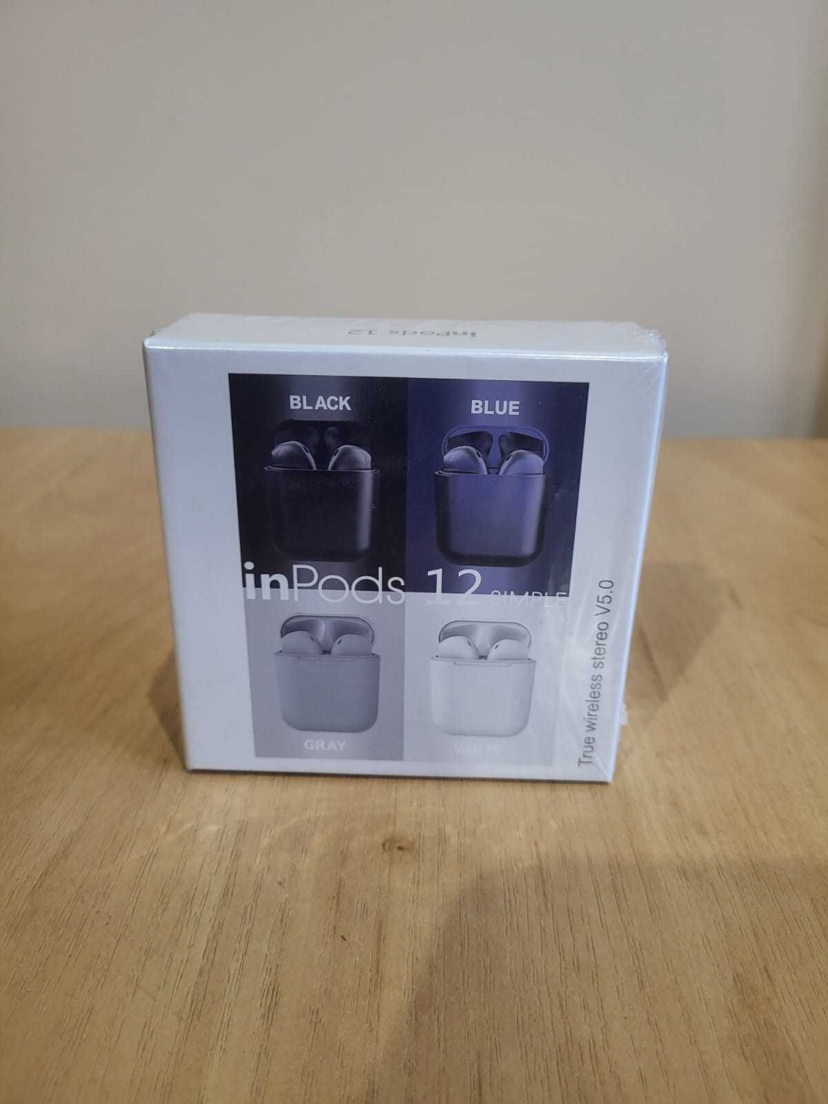 Słuchawki bezprzewodowe inPods 12 simple białe NOWE