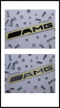 Simbolo/Logo Mercedes Benz AMG para Mala (2 Cores) | NOVOS