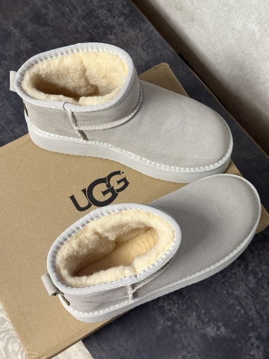 Угги UGG, натуральна замша, беж, 39