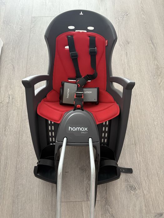 Cadeira bicicleta Hamax Smiley com 2 suportes