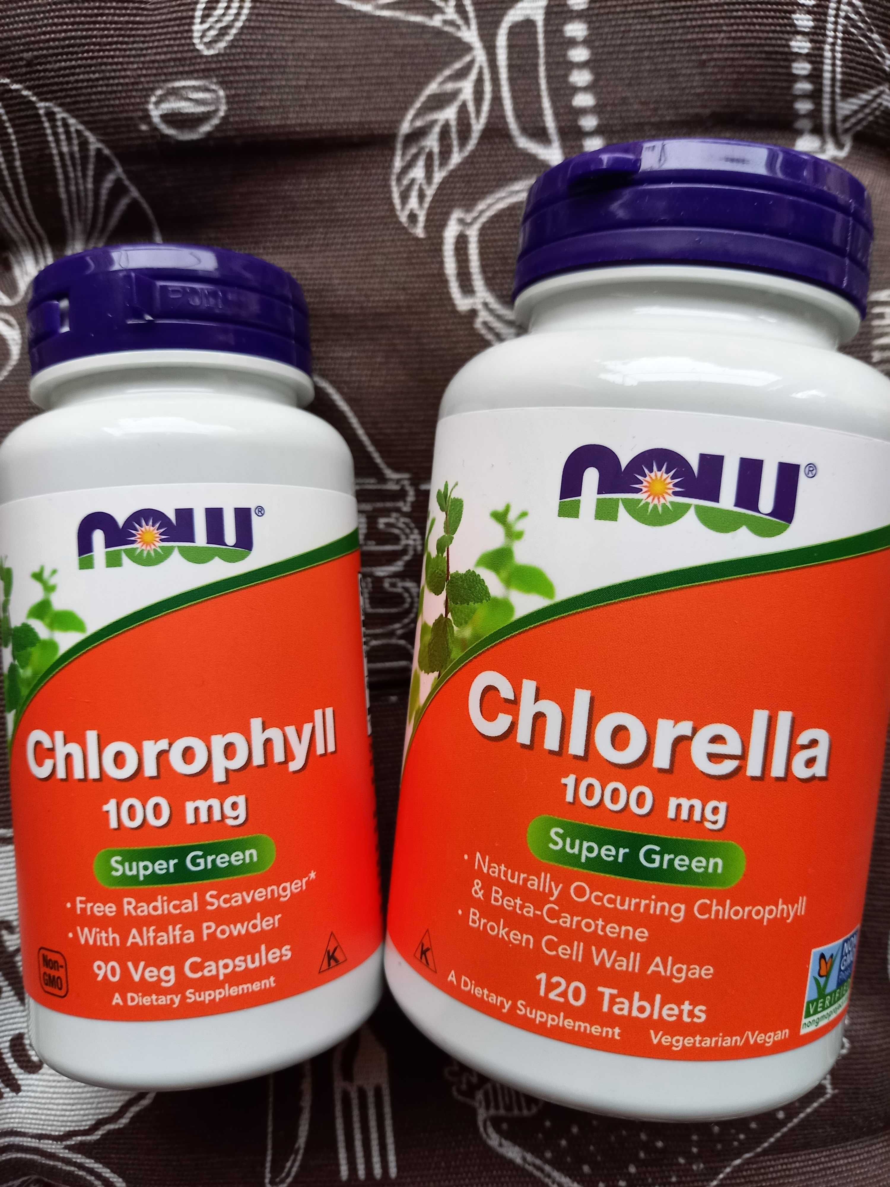 Now Foods Chlorella хлорела хлорелла 500 1000 хлорофілл Chlorophyll