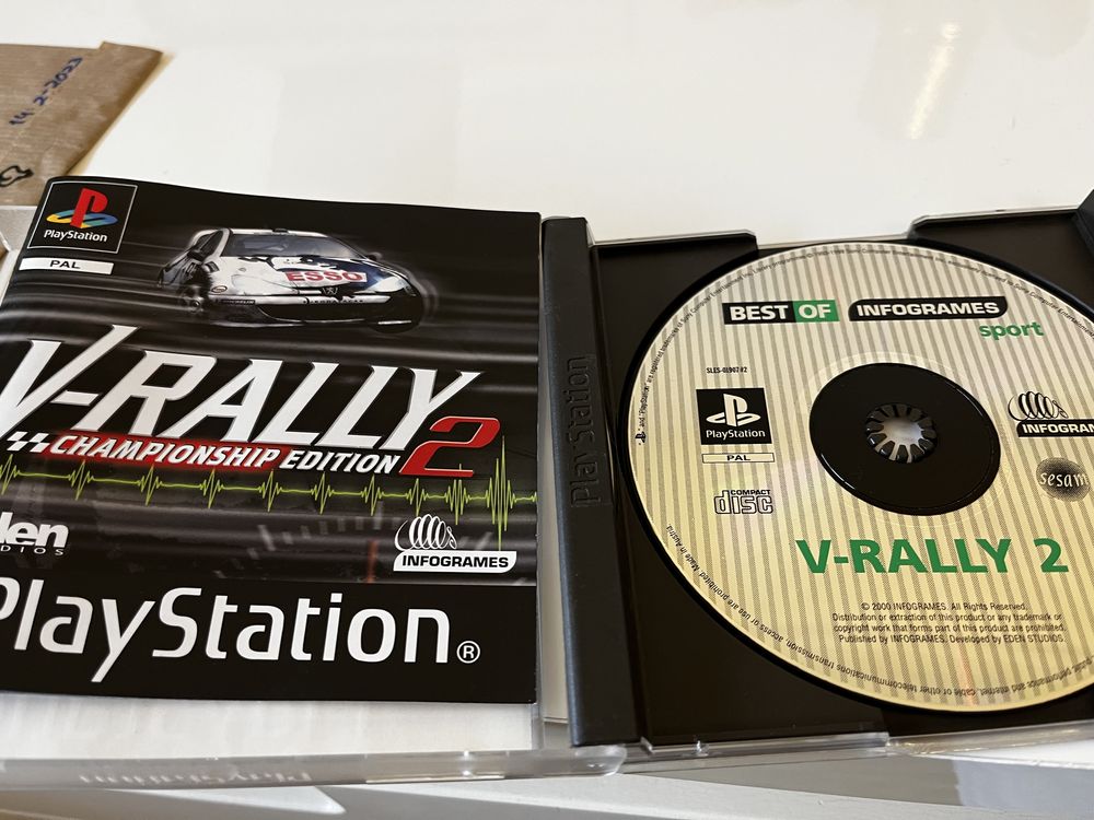 V rally 2 ps1 como novo