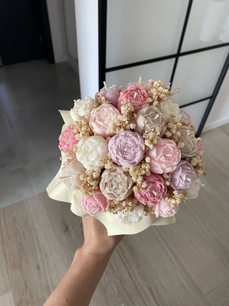 Flower box z swiec sojowych