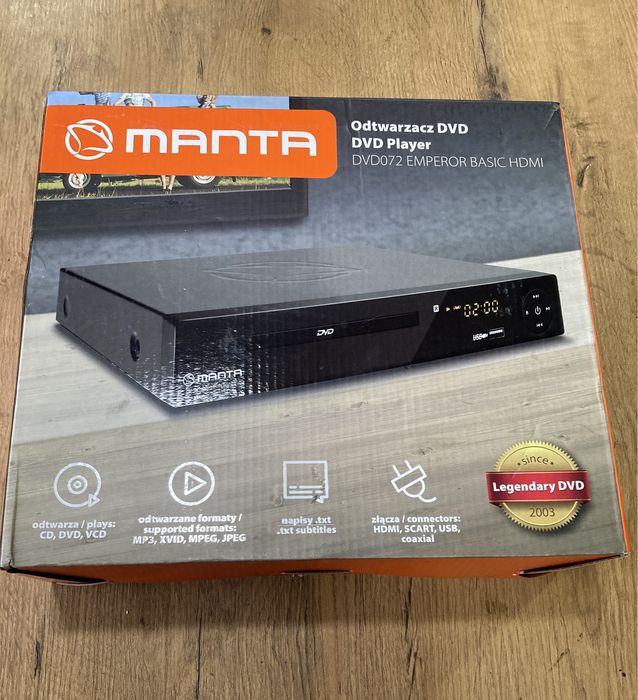 Manta DVD072 Emperor Basic HDMI odtwarzacz płyt nowy