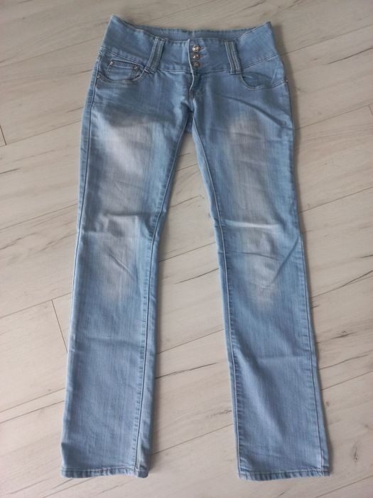 Jeans spodnie proste nogawki L/XL