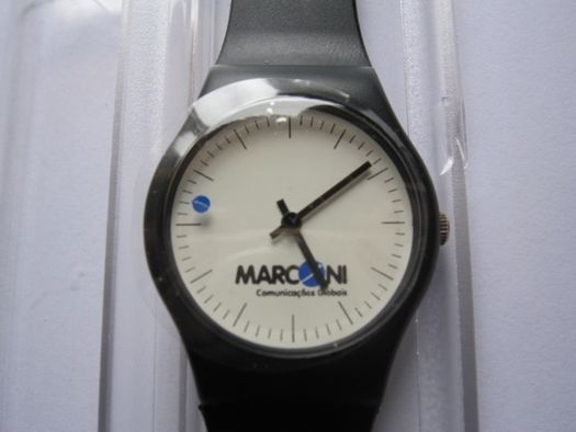 Relógio "MARCONI - Comunicações Globais"