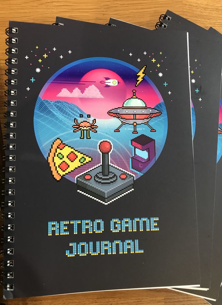 Retro Game Journal Prezent dla Gracza Pamiętnik Gry Konsole