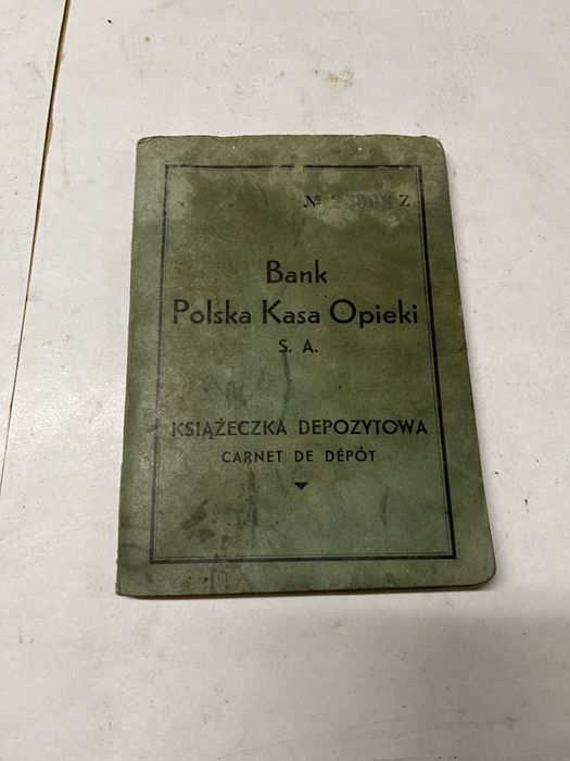 Stary dokument książeczka oszczędnościowa