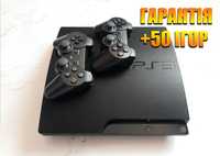 Sony Playstation 3 Slim на 500 gb (PS3 + 50 ігор) Два джойстика