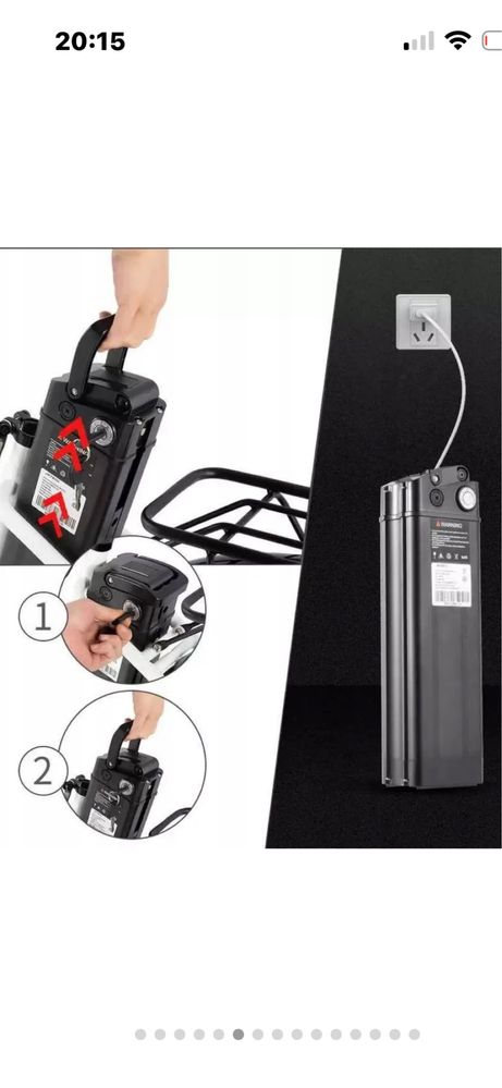 Rower elektryczny DYU C6 duże koła 12,5Ah bateria