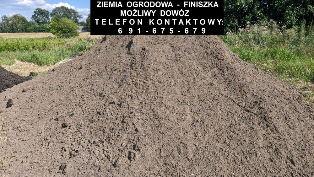 Drobna - przesiana ziemia ogrodowa  - finiszka  MOŻLIWY TRANSPORT