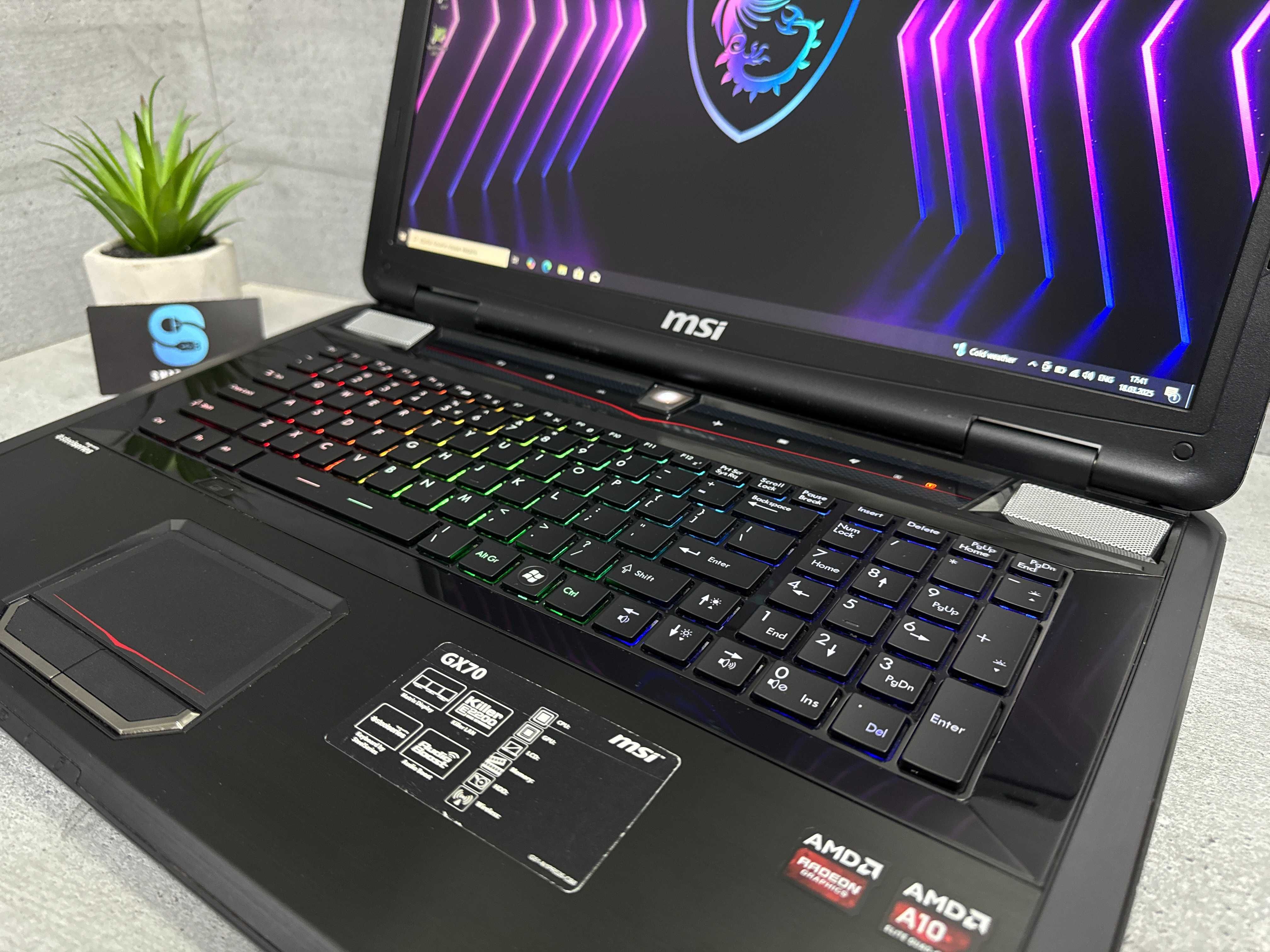 AMD Radeon/Ігровий ноутбук Msi MS-176K/17.3/12 ddr3/FullHD ips/256 ssd