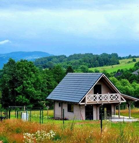 Domek z widokiem na góry, Góry Sowie, Sudety, wakacje, Głuszyca, Łom