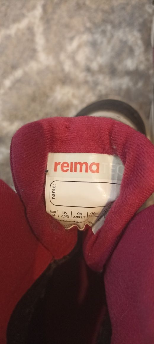 Дитячі зимові чоботи REIMA tec 34 розмір