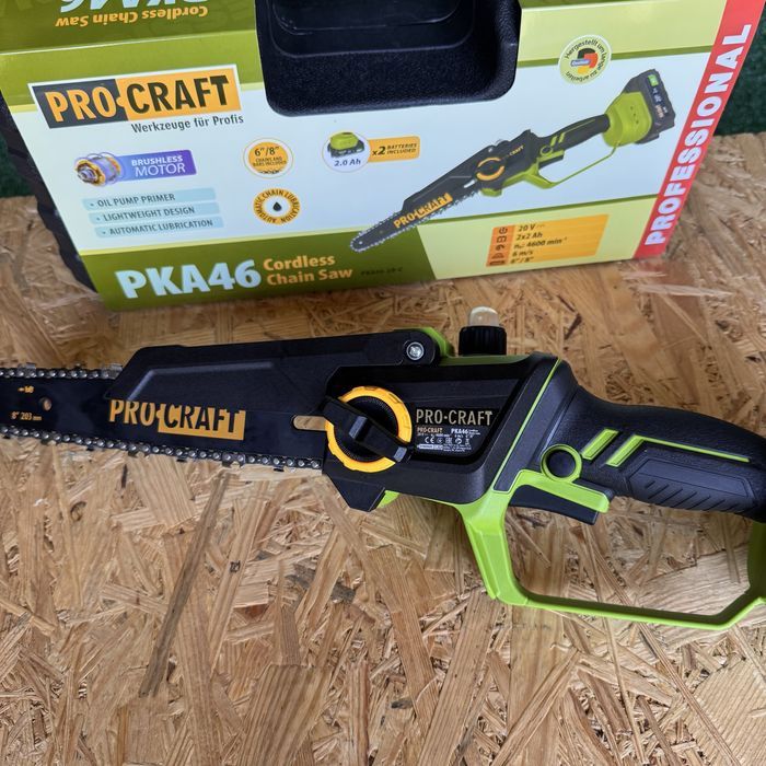 Акумуляторна ланцюгова пила Procraft PKA-46 (з 2 АКБ та ЗП) КЕЙС