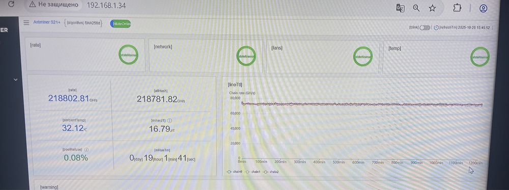 Bitmain asic antminer s21 + 216 th