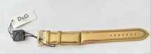 Pasek skórzany złoty do zegarka Dolce & Gabbana damski DW0390