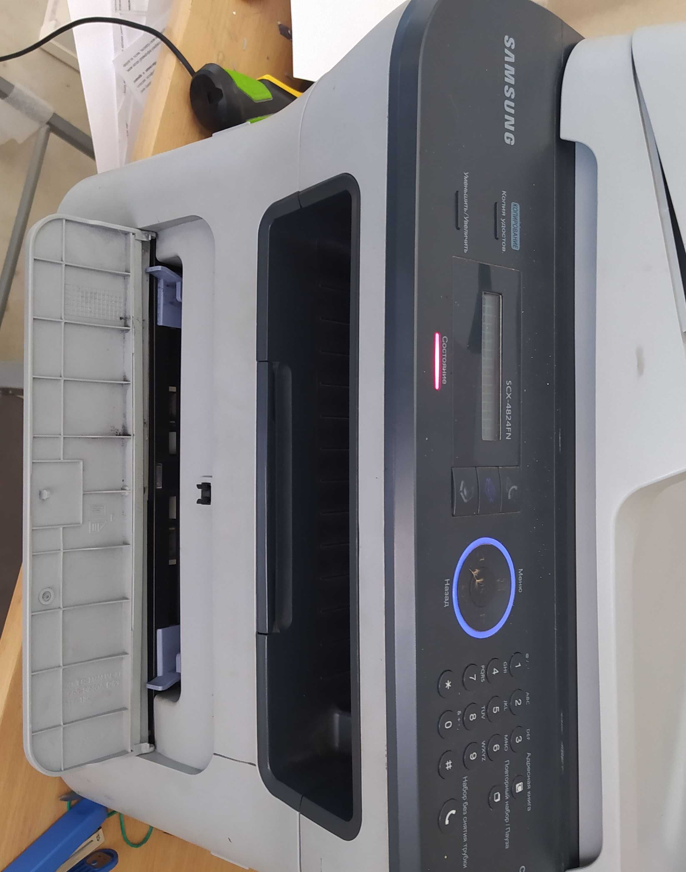 Лучшее лазерное МФУ Samsung SCX-4824FN 2 картриджа,  состояние 5