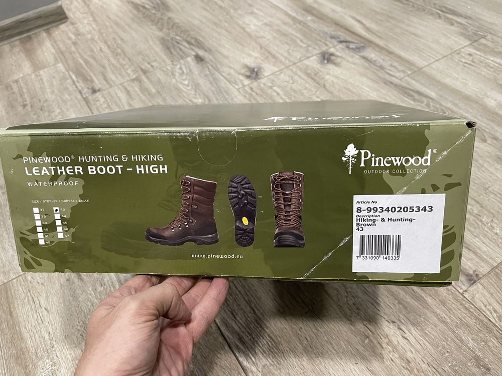 Трекінгове мисливське взуття Pinewood Hiking and Hunting Brown