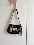 Juicy Couture mini velour handbag torebka bling pluszowa