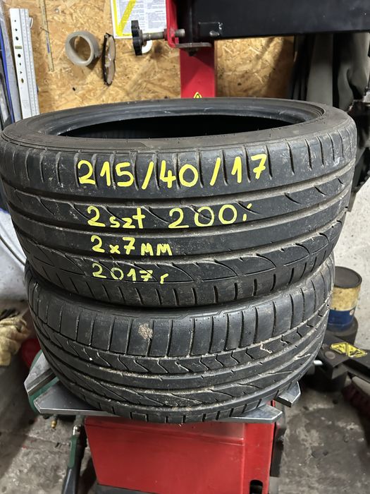 Bardzo ładne opony Bridgestone 2017r - gwarancja,montaż,faktura