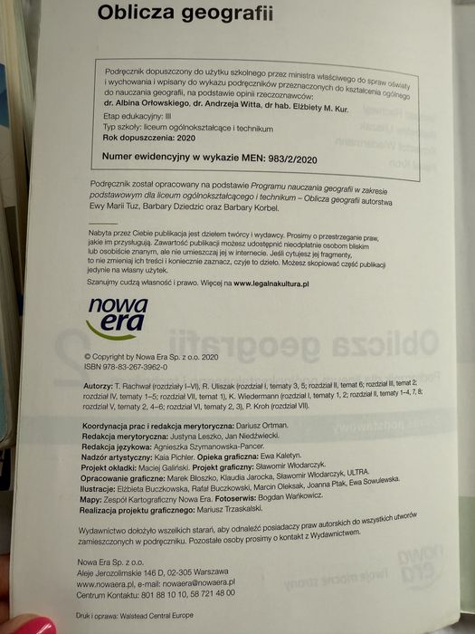 Oblicza geografii 2 zakres podstawowy