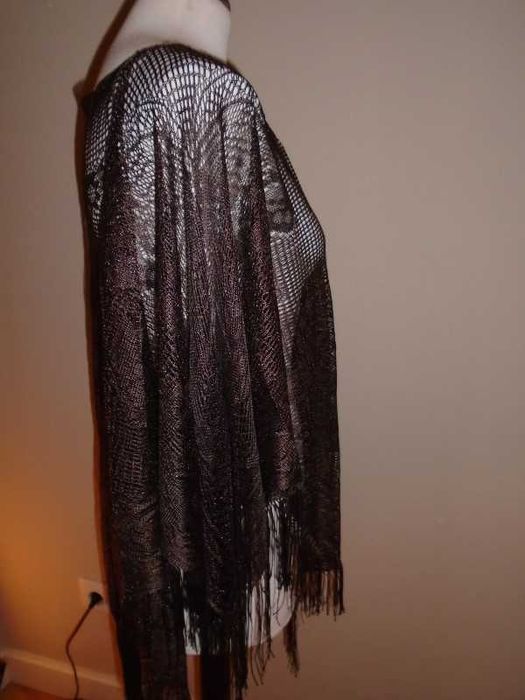 Poncho castanho de verão