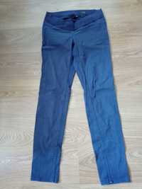 Niebieskie spodnie ciążowe XL
