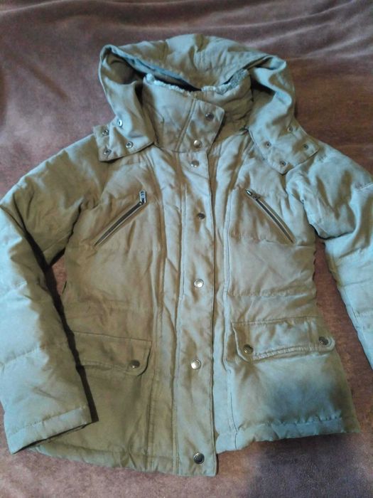 Куртка LTB хаки пух качество высокое много карманов с капюшоном