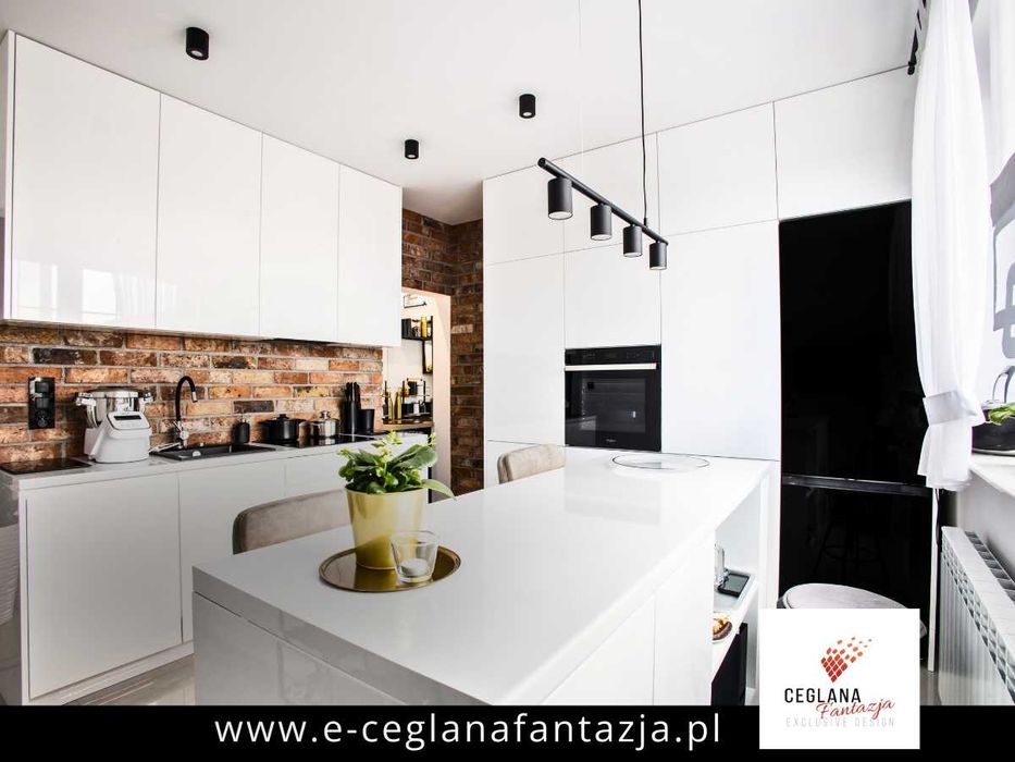 płytki z cegły rozbiórkowej, płytki ceglane, cegła cięta na ścianę