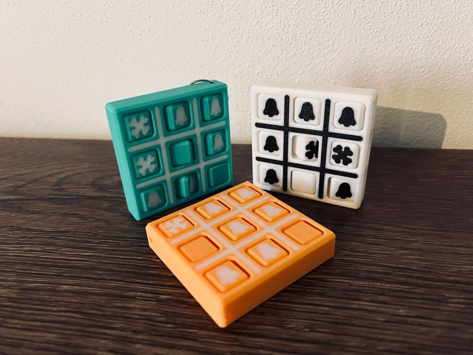 Jogo da Velha (Jogo da Forca) para Chaveiro - Tema Halloween