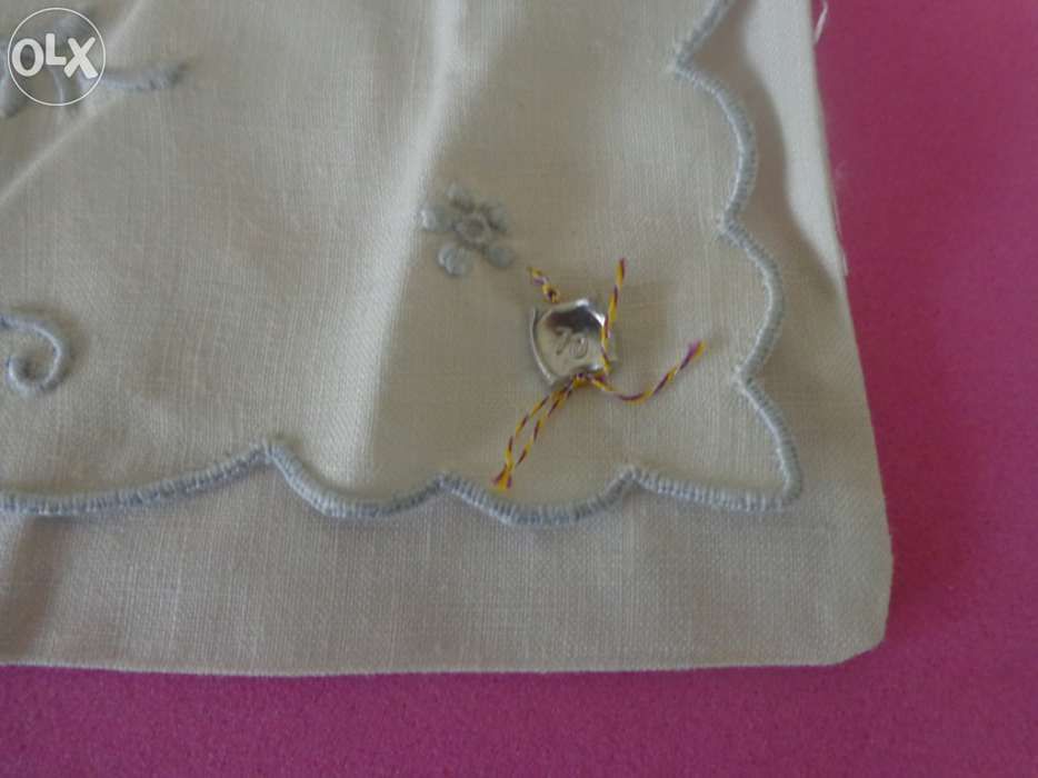 Napron renda da madeira-Bolsa talheres criança em Azul