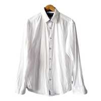 Biała elegancka koszula męska długi rękaw 41 Nouveau 80%bawełna galowa