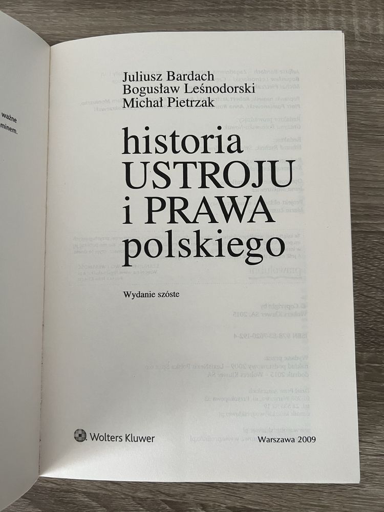 Historia ustroju i prawa polskiego