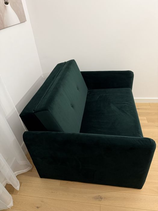 Amerykanka sofa kanapa ciemnozielona BRW