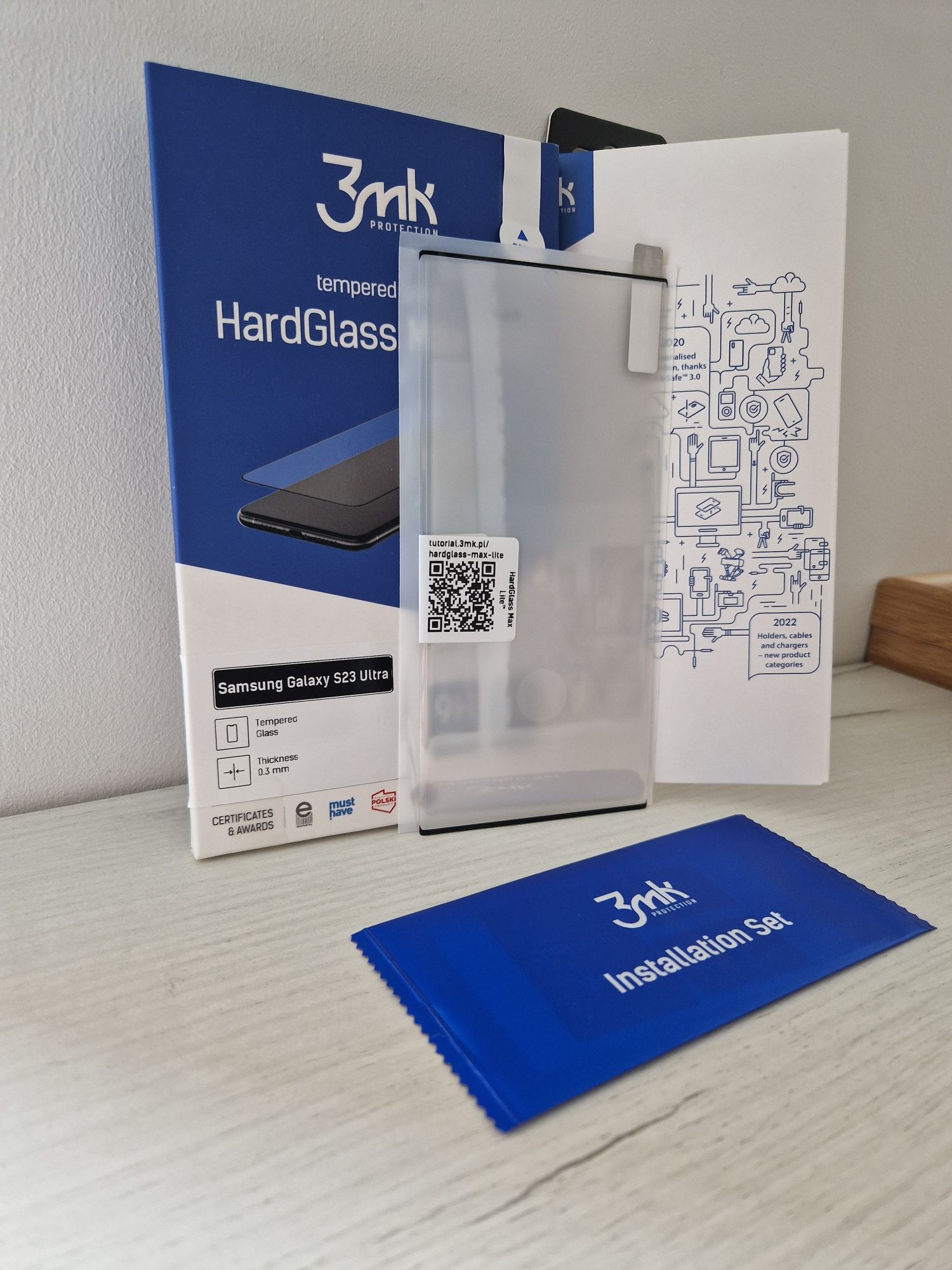 Hartowane szkło 3MK HardGlass Max Lite do Samsung Galaxy S23 Ultra