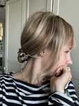Peruka 100% wlosy naturalne blond bez z grzywka balejaz