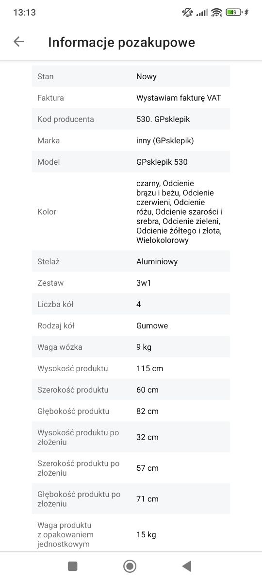 Wózek dziecięcy 3w1