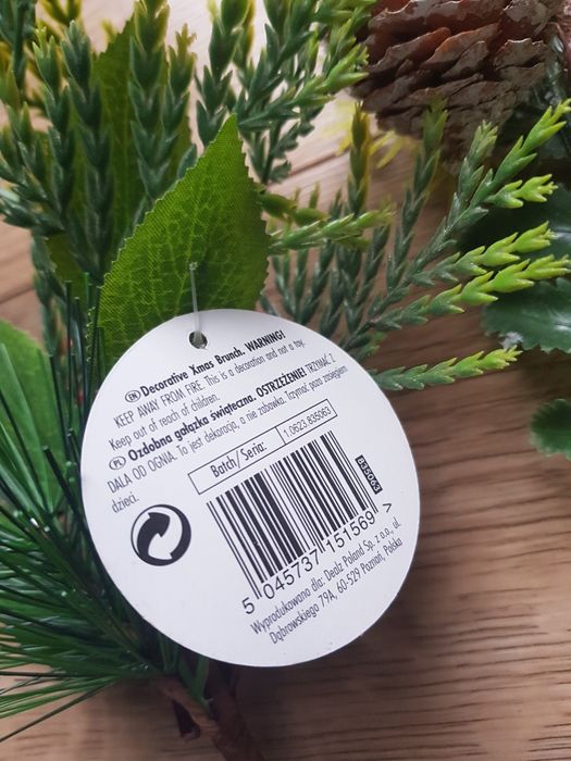 Nowe ozdoby galazkowe 2 sztuk