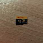 Карта памʼяті microSD 64GB Kodak + адаптер • UHS-I U3 V30 A1 • 4К