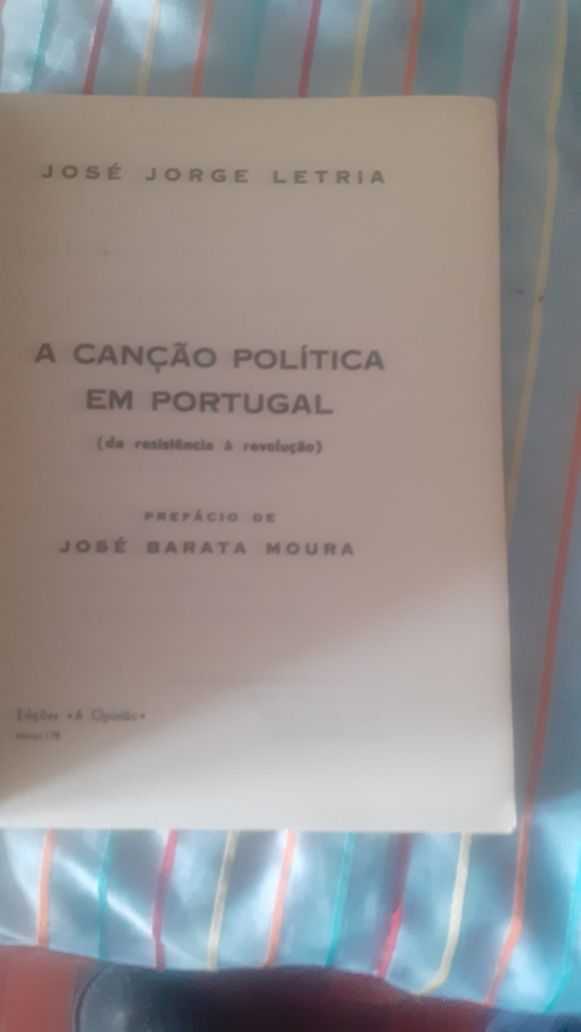 A canção política em Portugal José Jorge Letria Barata moura 25 abril