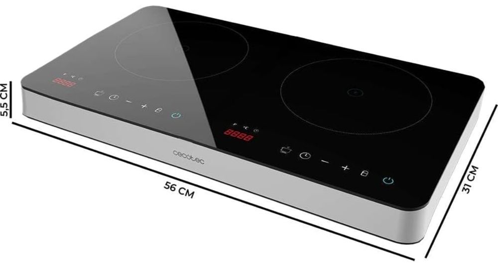 Cecotec Full Magma Duplo – Placa de Indução Portátil 3500W