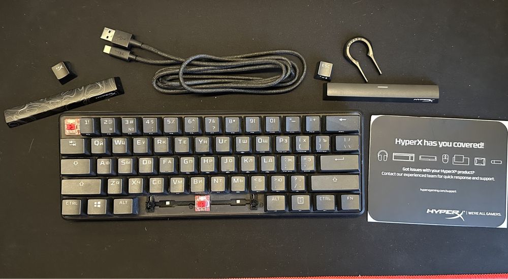 ігрова клавіатура (игровая клавиатура) HyperX Alloy Origings 60 [RED]