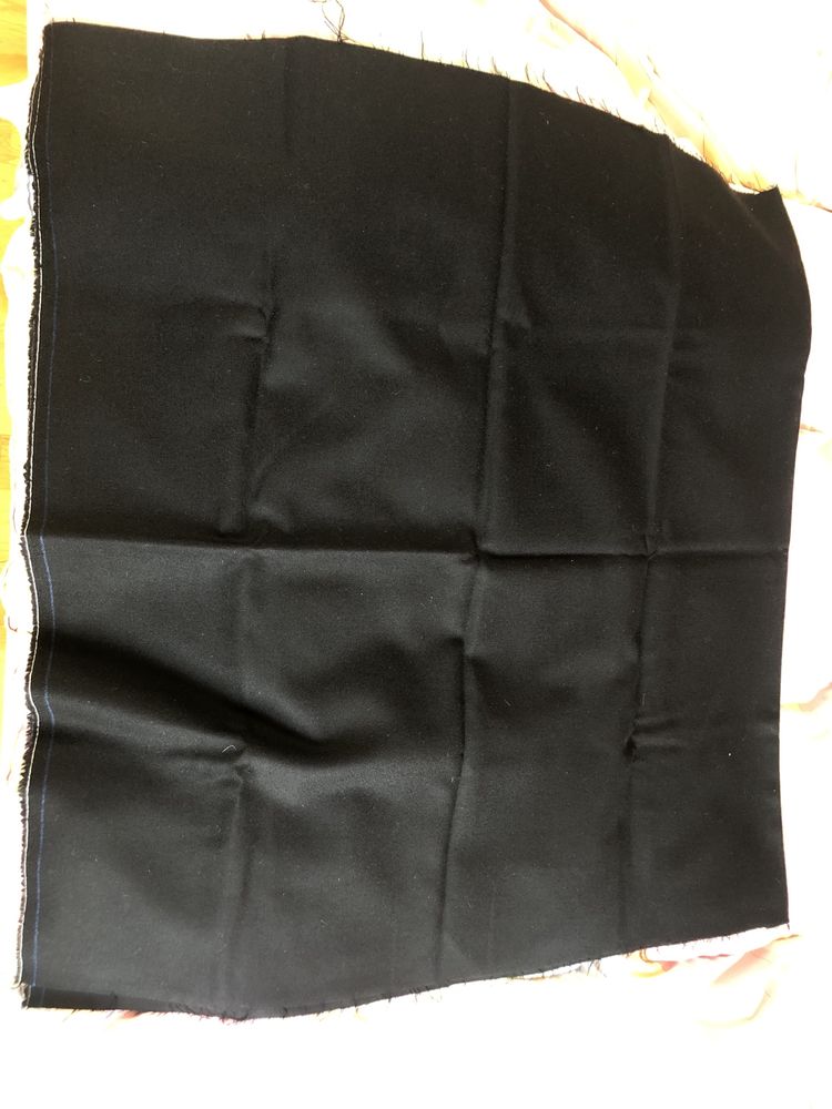 Czarny materiał do szycia bawełna