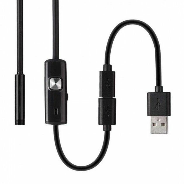 Камера ендоскоп з кабелем на 2 метри 7 мм USB / micro USB з підсвіткою