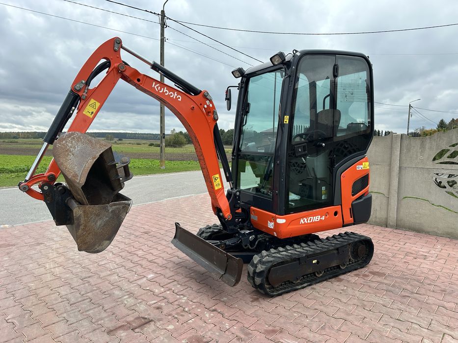 Minikoparka KUBOTA KX018-4! Stan Bardzo Dobry! (Volvo, Yanmar, Terex)